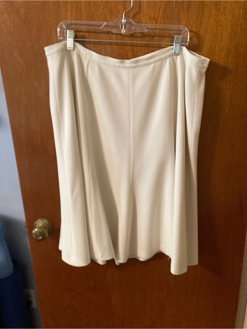 Talbots Cream A-Line Skirt